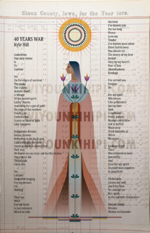 40 Years War - Poetry Print (Limited Edition)