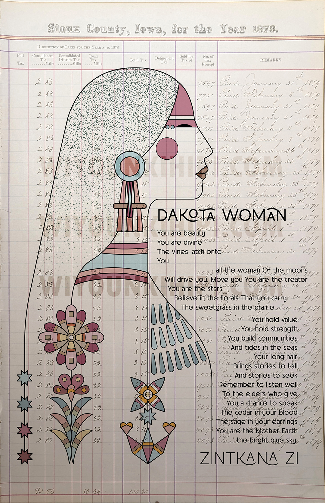 Dakota Woman - Poetry Print (Limited Edition)