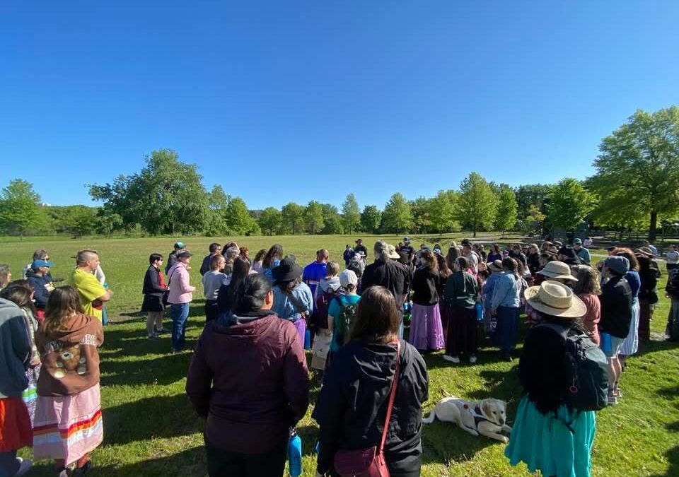 Nibi Water Walk & Yaŋpá Spring-Wind Celebration Brings Community Together at Battle Creek